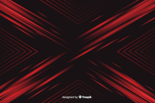 Background with geometric red light