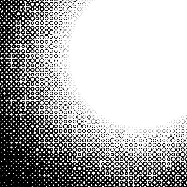 Background with gradient of black and white circles