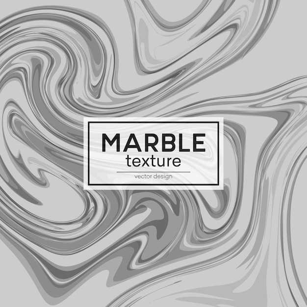 Vector  background with gray painted waves. marble texture