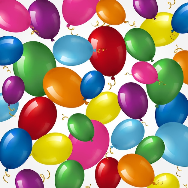 Background with lots of helium balloons