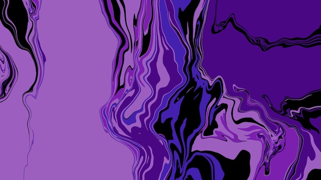 Background with marble texture Abstract painting mix stains Purple liquid paint that flows