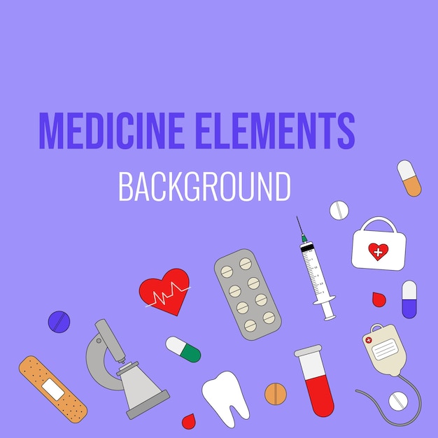 Background with medical elements medical wallpaper