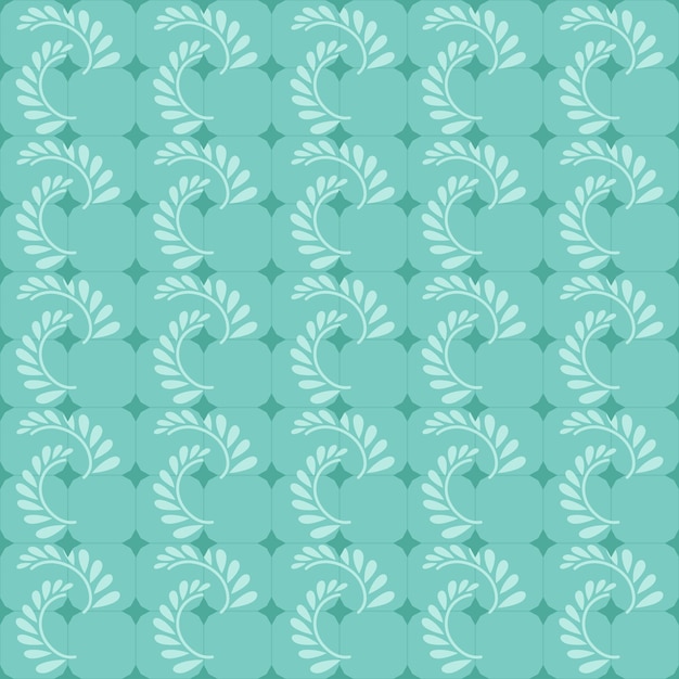 Background with plants and leaves on color background