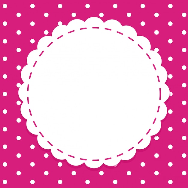 Background with round frame