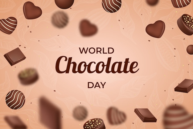 Background for world chocolate day