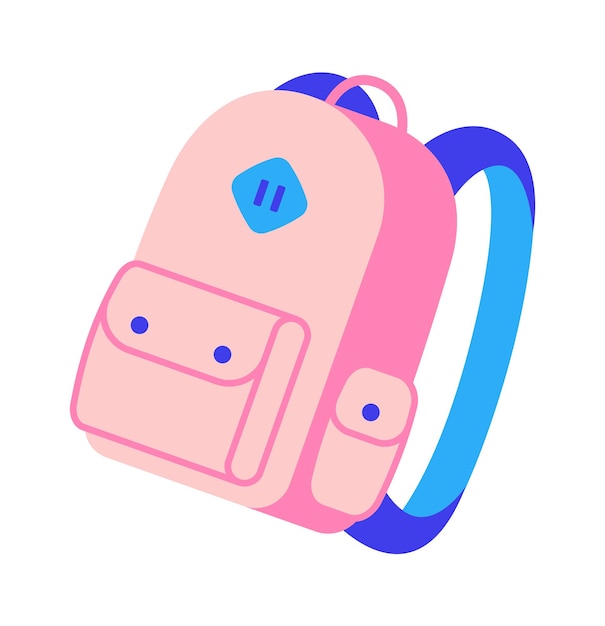 Backpack icon Back to School Vector illustration