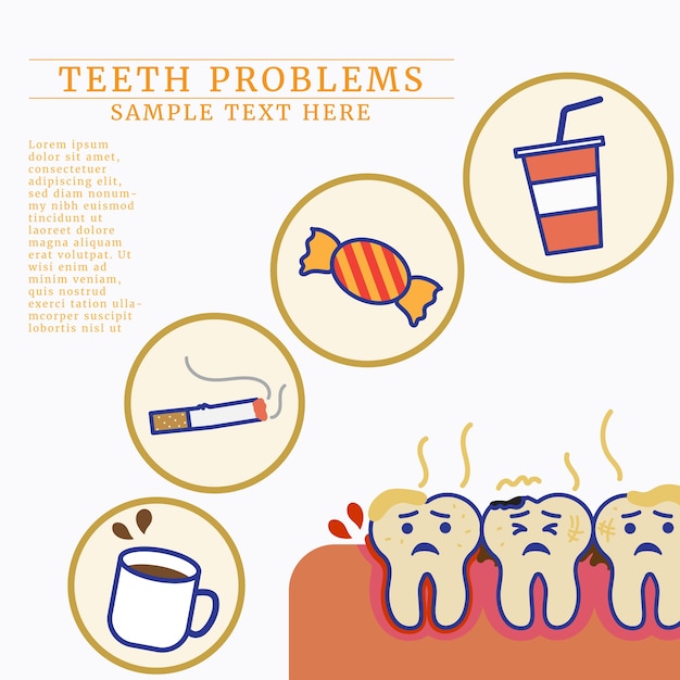 Bad food and drink for teeth