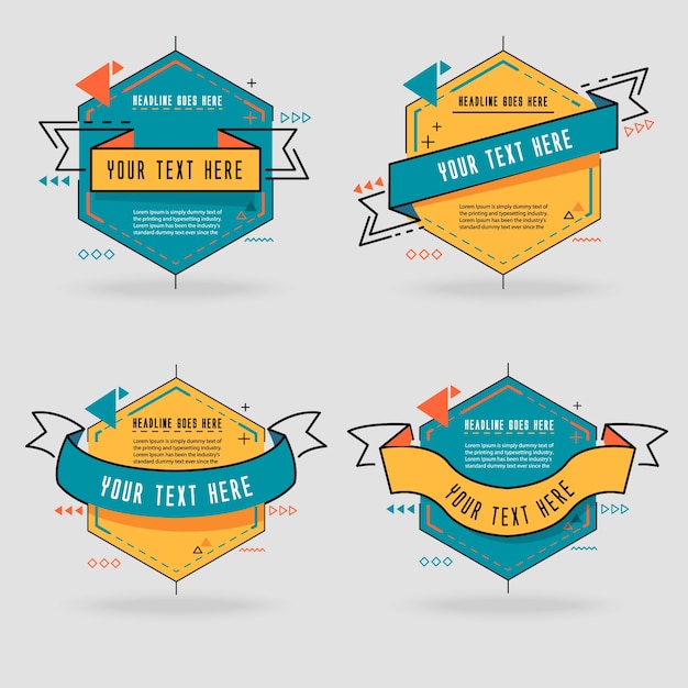 Badge templates collection