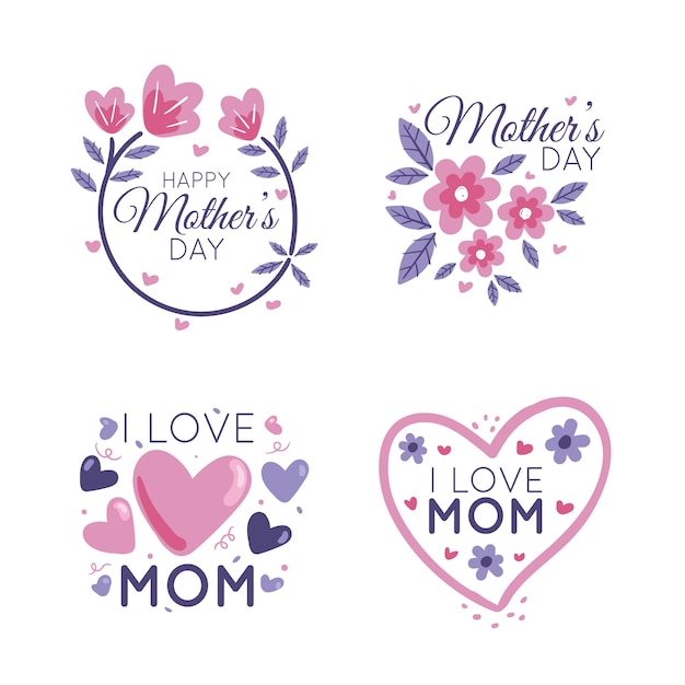 Badges for international mother's day collection