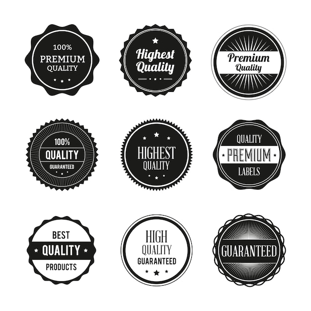 Badges vector set