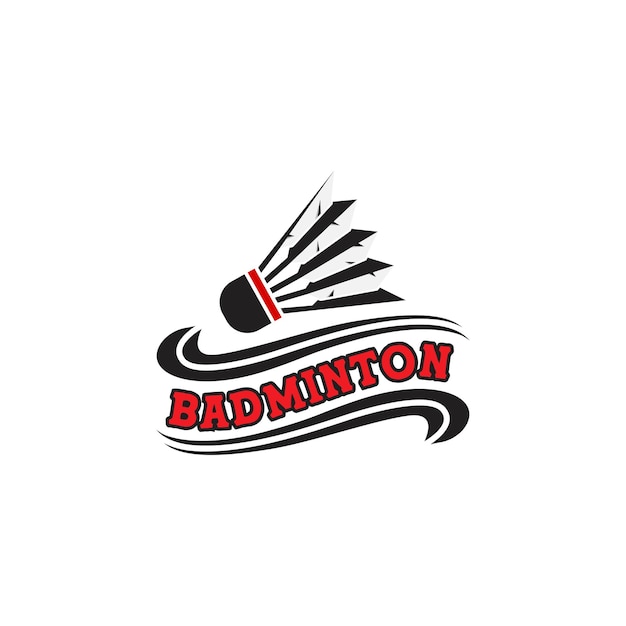 Badminton club logo design template, Badminton tournaments logotype concept. Badminton team identity