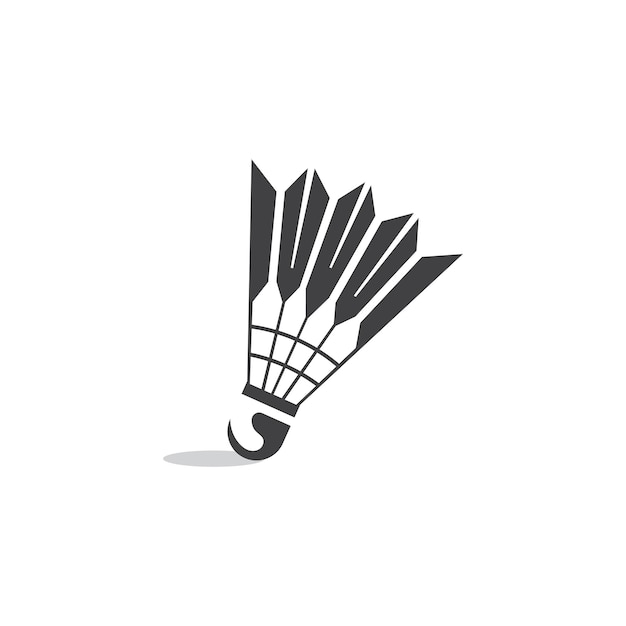 badminton logo vector icon illustration design logo for championship club and competition