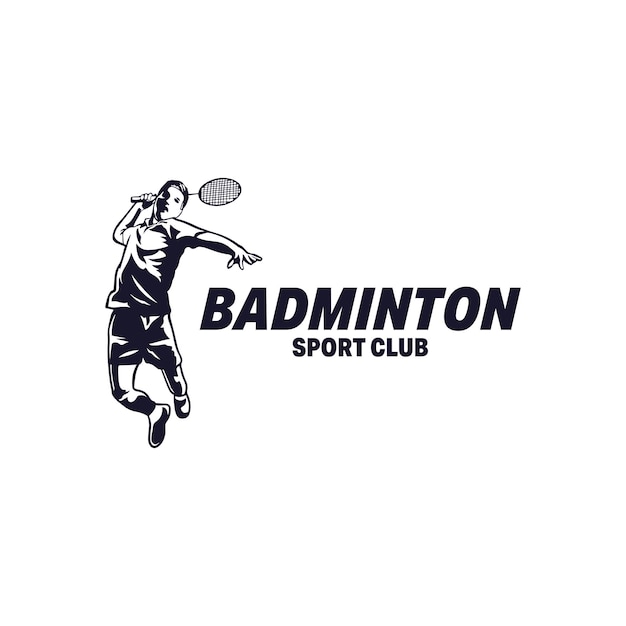 Badminton Player Logo Design Inspiration