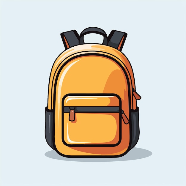 Bag for school in a simple vector design back to school minimalist