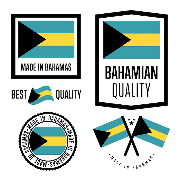 Bagamas quality label set 