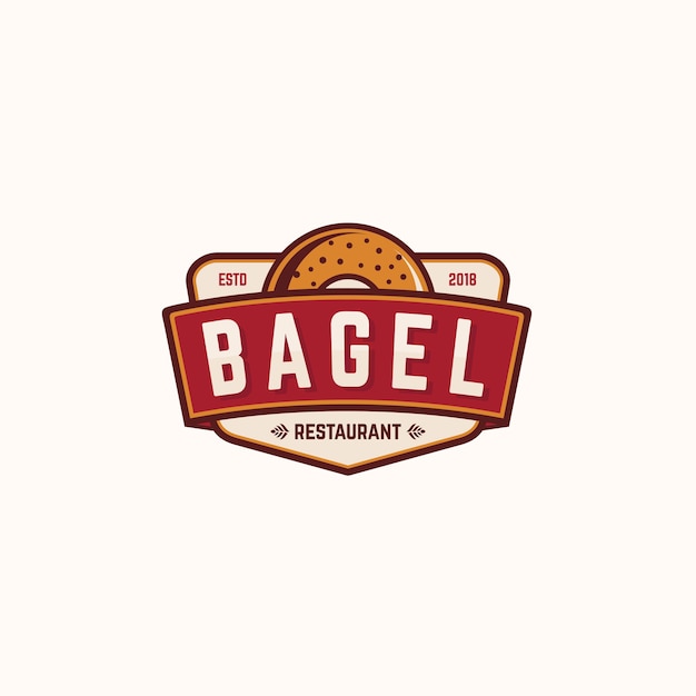 Bagel restaurant logo