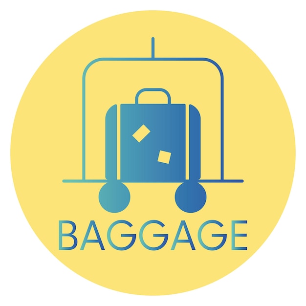 Baggage color icon logo style