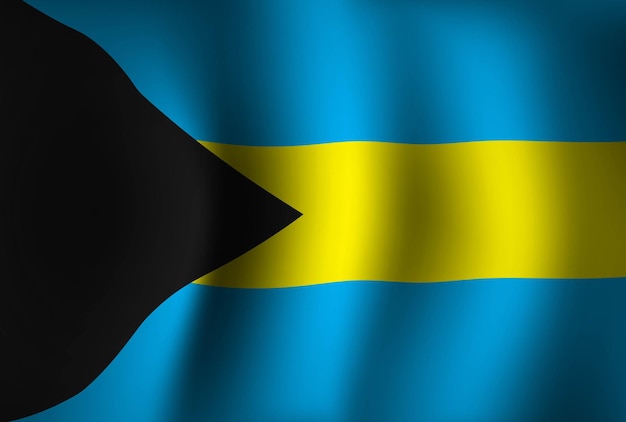 Bahamas Flag Background Waving 3D National Banner Wallpaper