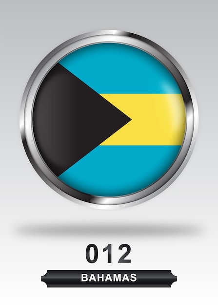 bahamas flag badge icon