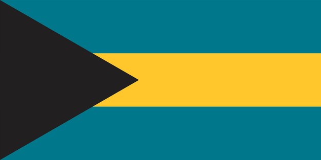 Vector bahamas flag vector art 1