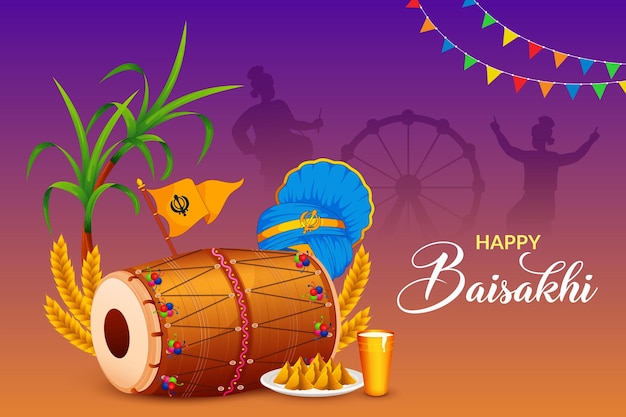 Baisakhi Happy Baisakhi Vaisakhi festival background