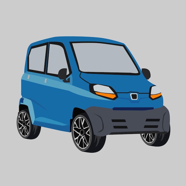 Bajaj blue vehicle vector illustration