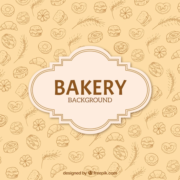 Bakery background in flat style