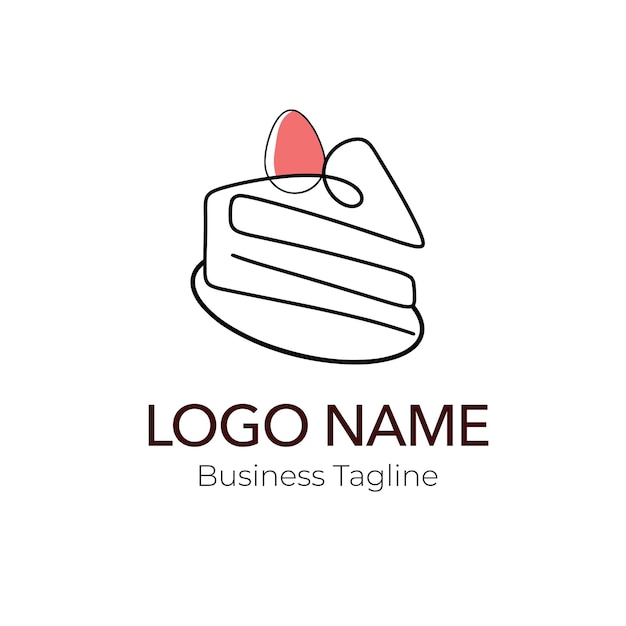 bakery cake logo design business template collection