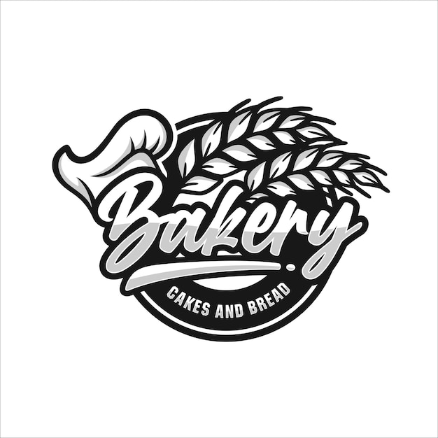 Bakery cakes and bread premium logo