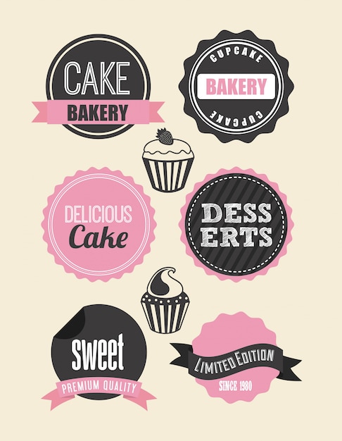 bakery design over  white background vector illustration