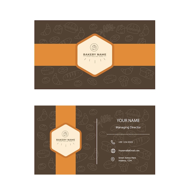 Bakery Double sided Business card Design