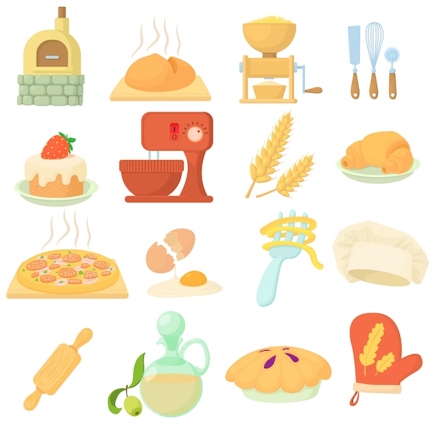 Bakery icons set