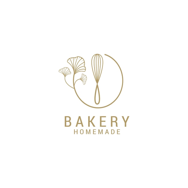 Bakery logo icon design template flat vector Premium Vector