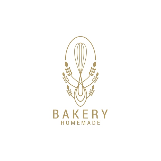 Bakery logo icon design template flat vector Premium Vector