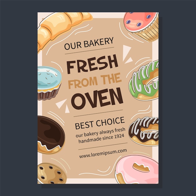 Bakery promotional poster