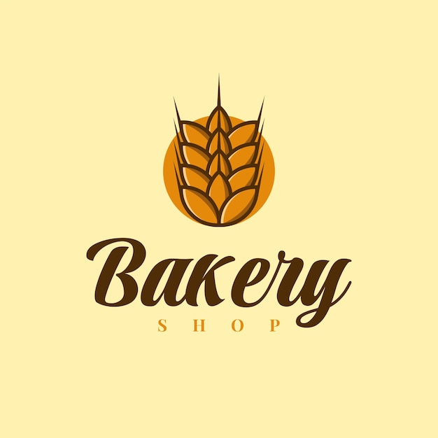 Bakery shop logo template design