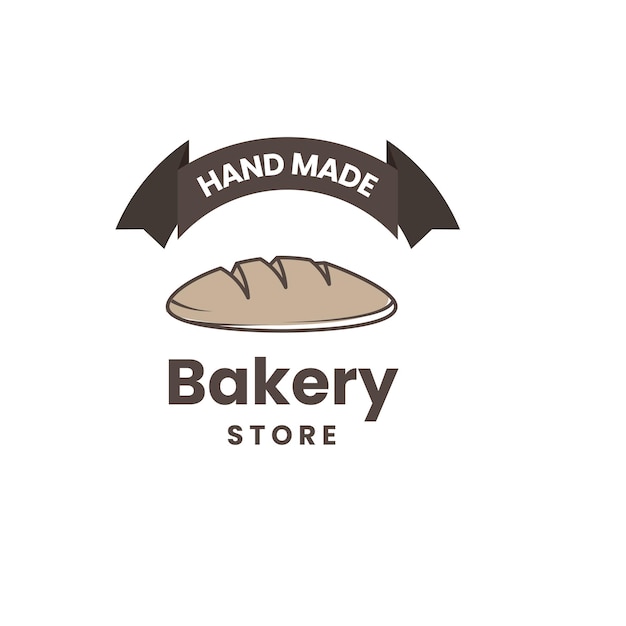 Bakery store logo illustration template design