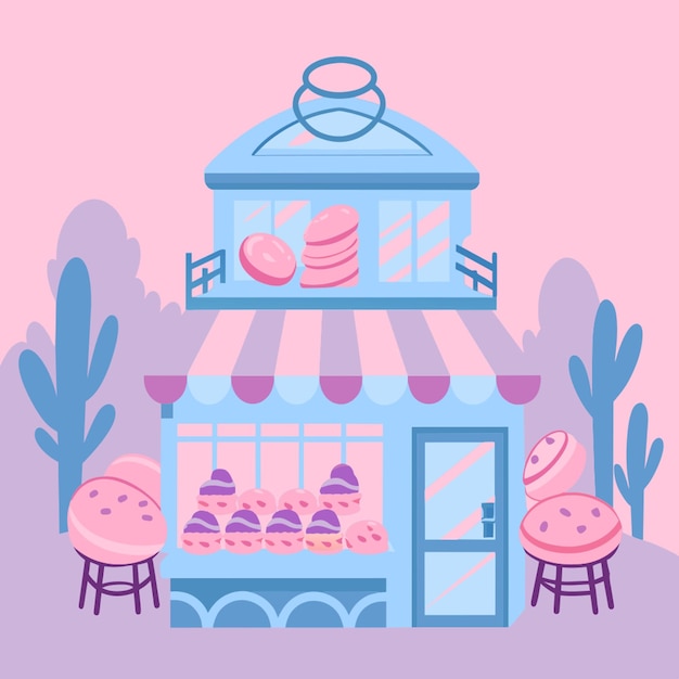 Vector a bakery vector illustration