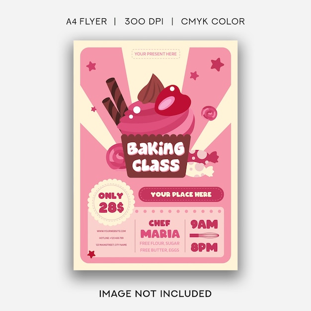 Baking Class Flyer