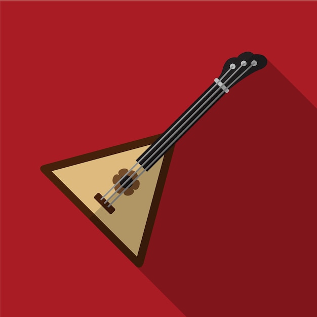 Balalaika flat icon illustration isolated vector sign symbol