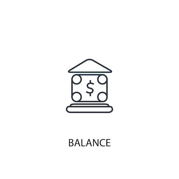 Balance concept line icon. Simple element illustration. balance concept outline symbol design. Can be used for web and mobile UI/UX