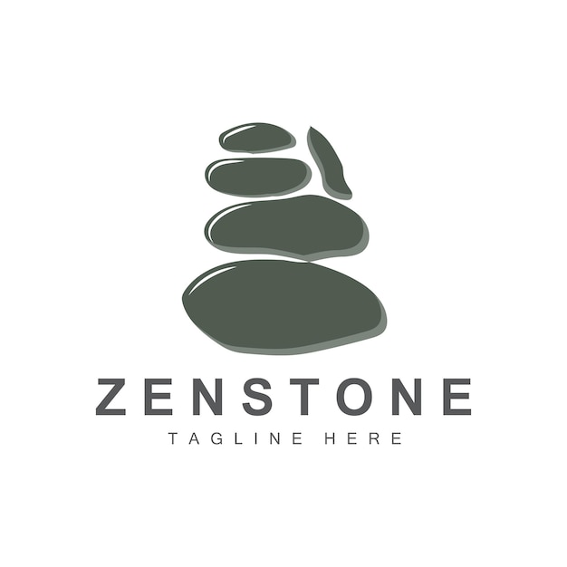 Balance Stone Logo Design Vector Therapy Stone Massage Stone Hot Stone And Zenstone Product Brand Illustration