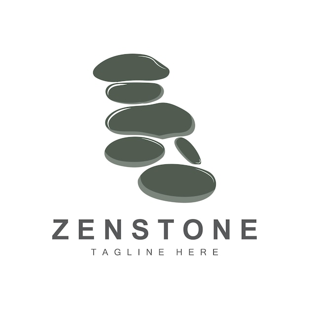 Balance Stone Logo Design Vector Therapy Stone Massage Stone Hot Stone And Zenstone Product Brand Illustration