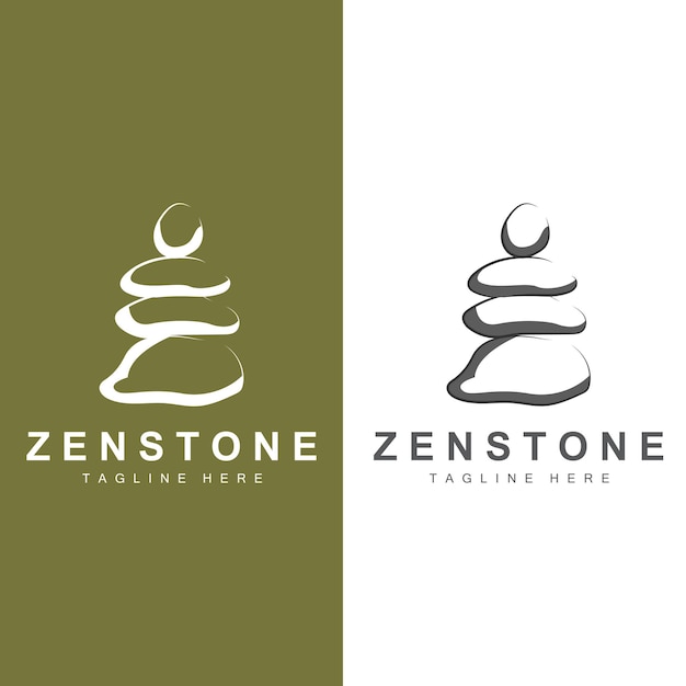 Balance Stone Logo Design Vector Therapy Stone Massage Stone Hot Stone And Zenstone Product Brand Illustration