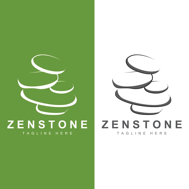 Balance Stone Logo Design Vector Therapy Stone Massage Stone Hot Stone And Zenstone Product Brand Illustration