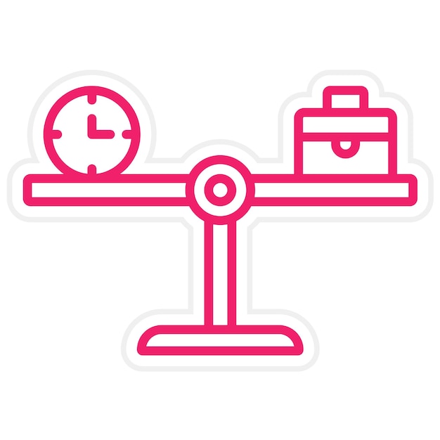 Balance Work Icon Style