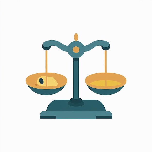 A balanced scale symbolizing justice or equilibrium