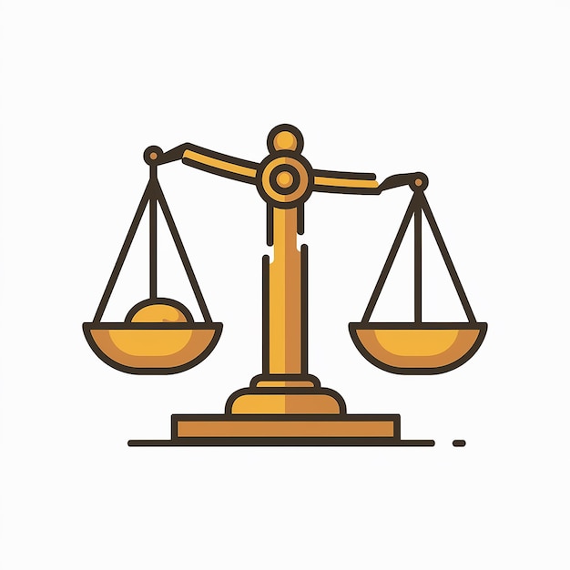 A balanced scale symbolizing justice or equilibrium