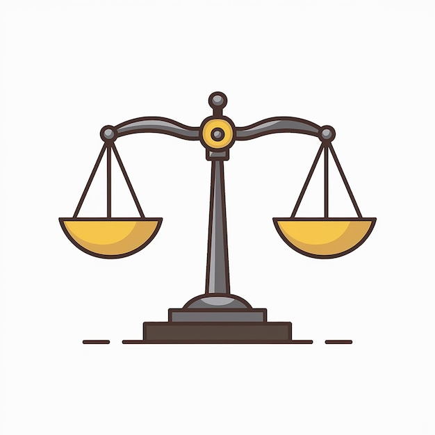 A balanced scale symbolizing justice or equilibrium