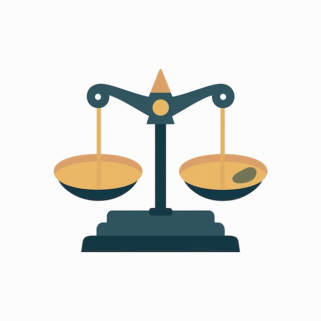 A balanced scale symbolizing justice or equilibrium